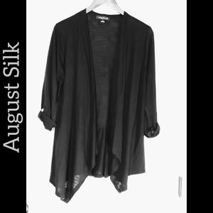 August Silk lightweight Top/Shrug EUC